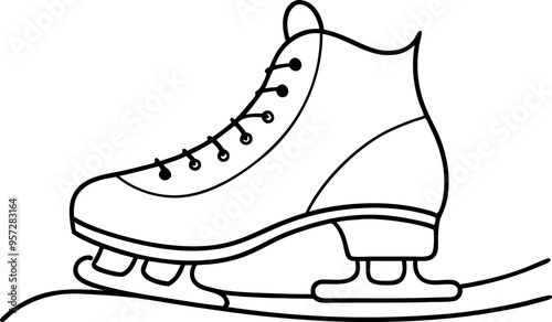 ice skates isolated on white
