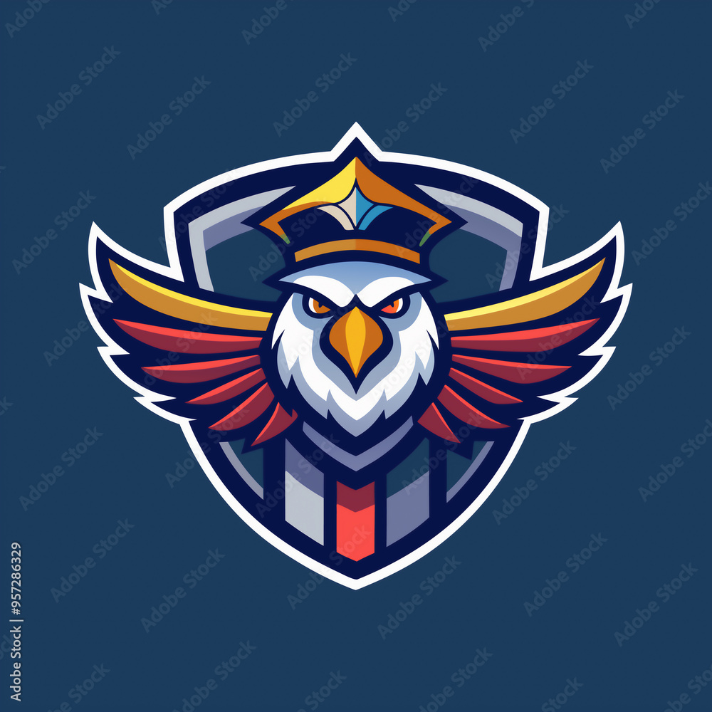 Aviation-Themed Eagle Logo Design for Air Travel Branding, Posters, and Book Covers Aviation-Themed Eagle Logo Design for Air Travel Branding, Posters, and Book Covers