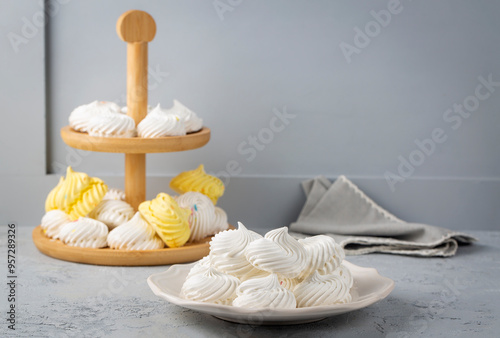 French dessert Meringue pre...