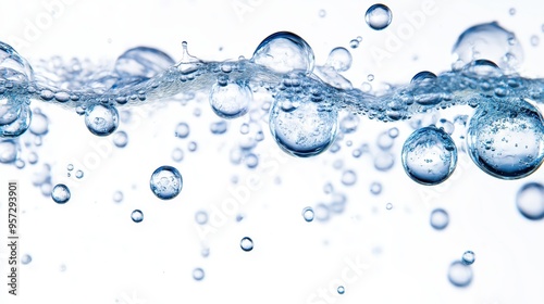 Isolated water bubbles in high quality