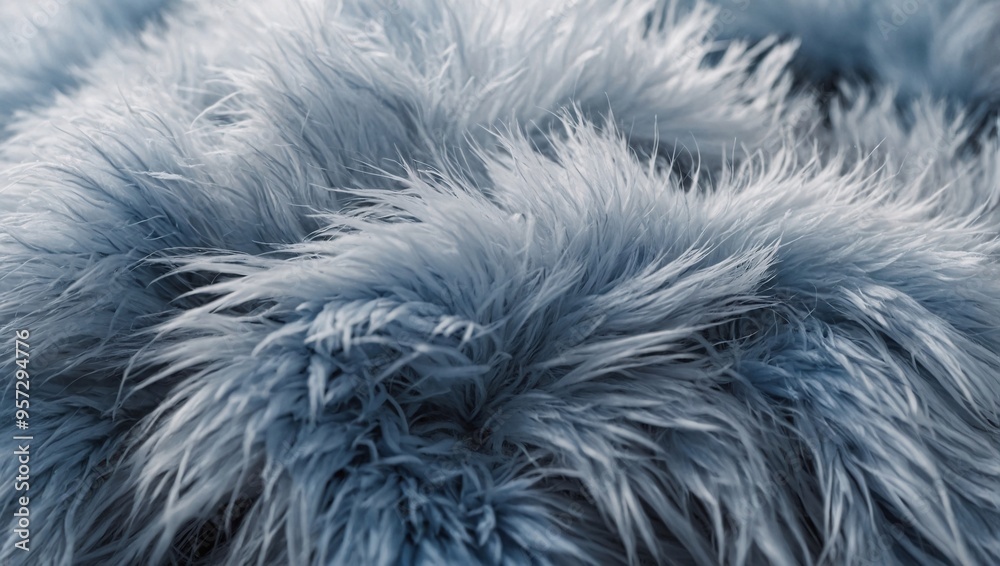 Soft, snowy fur texture in shades of white, silver, and blue, ideal for winter-themed designs. Soft, snowy fur texture in shades of white, silver, and blue, ideal for winter-themed designs.