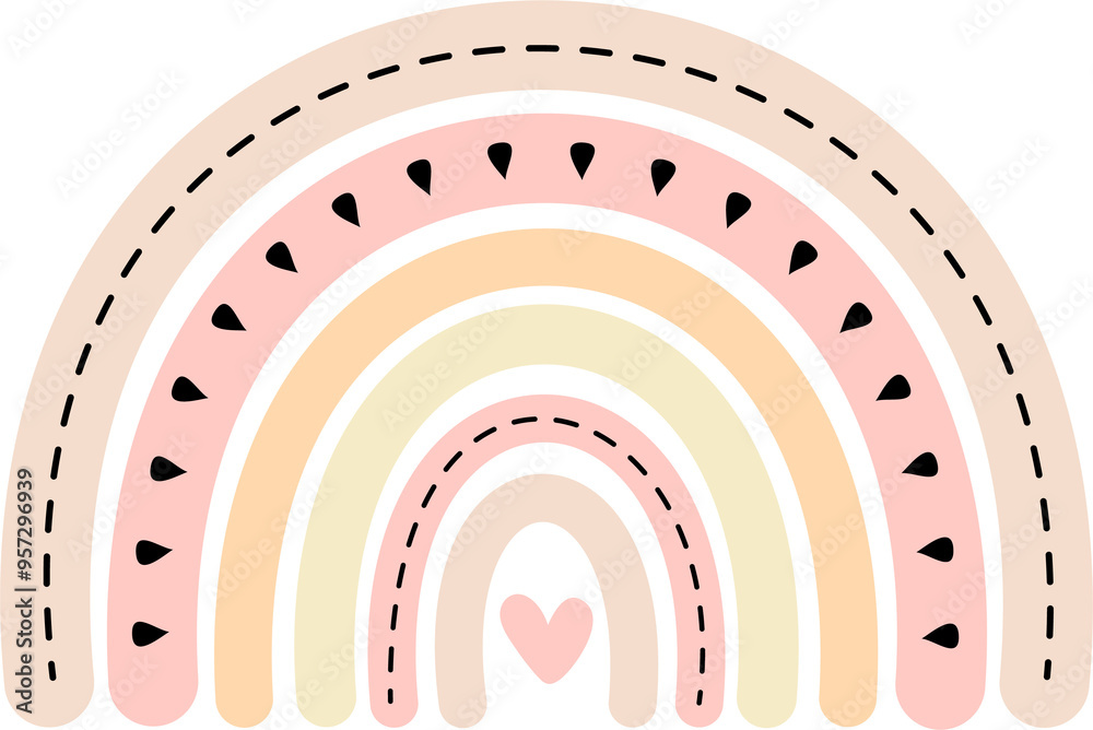 Rainbow illustrator in soft tones Rainbow illustrator in soft tones