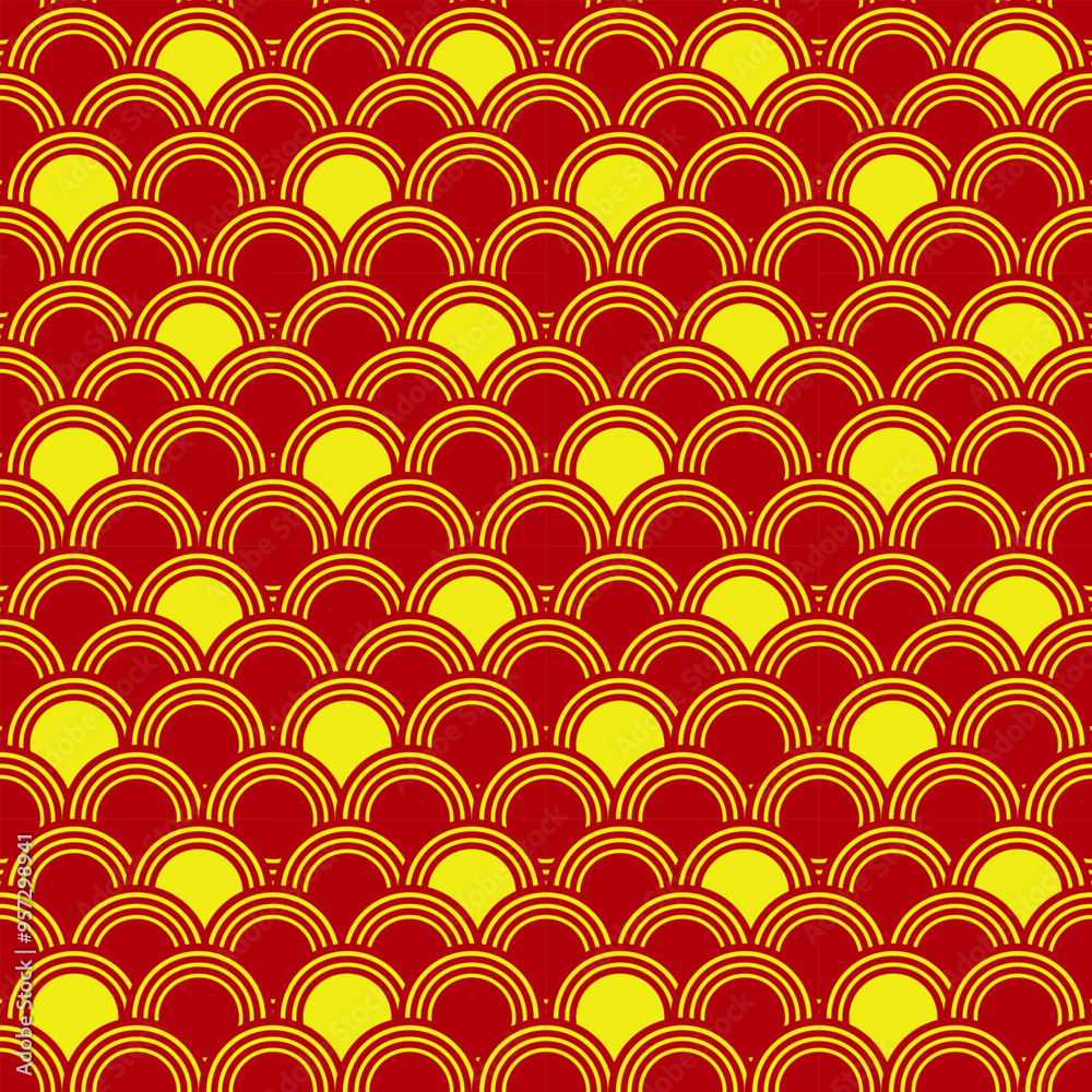 abstract seamless pattern Japanese style.