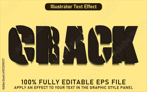 EDITABLE CRACK TEXT EFFECT