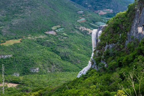 Hierve el agua, a natural wonder in Oaxaca, Mexico