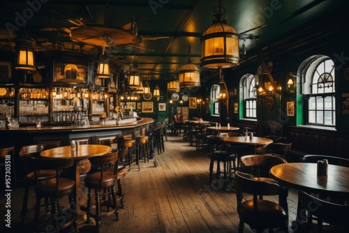 Interior of a old pub