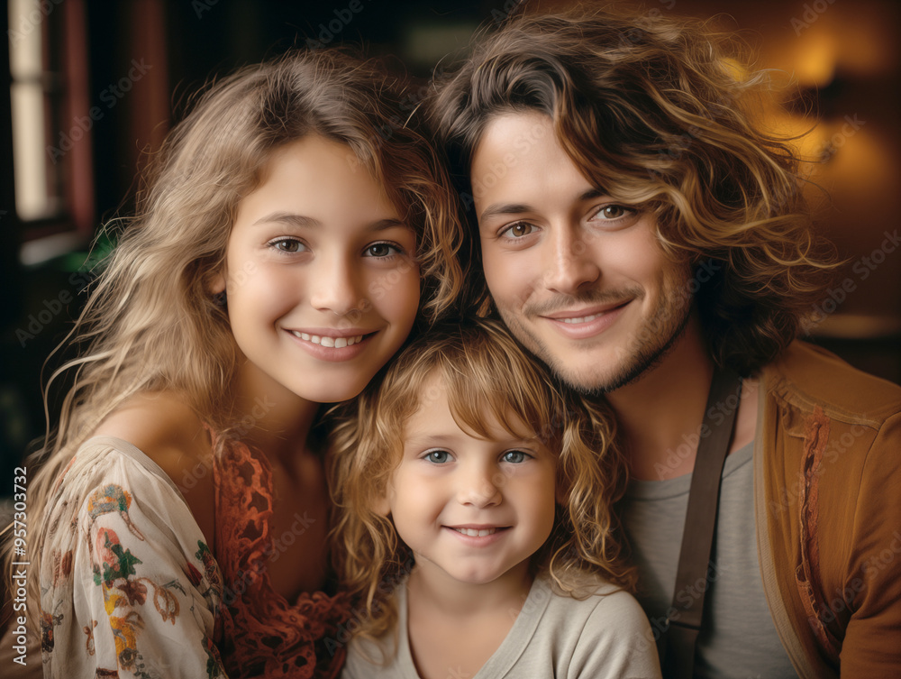 A happy smiling family
A happy smiling family