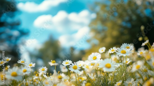 Sunny Daisy Field