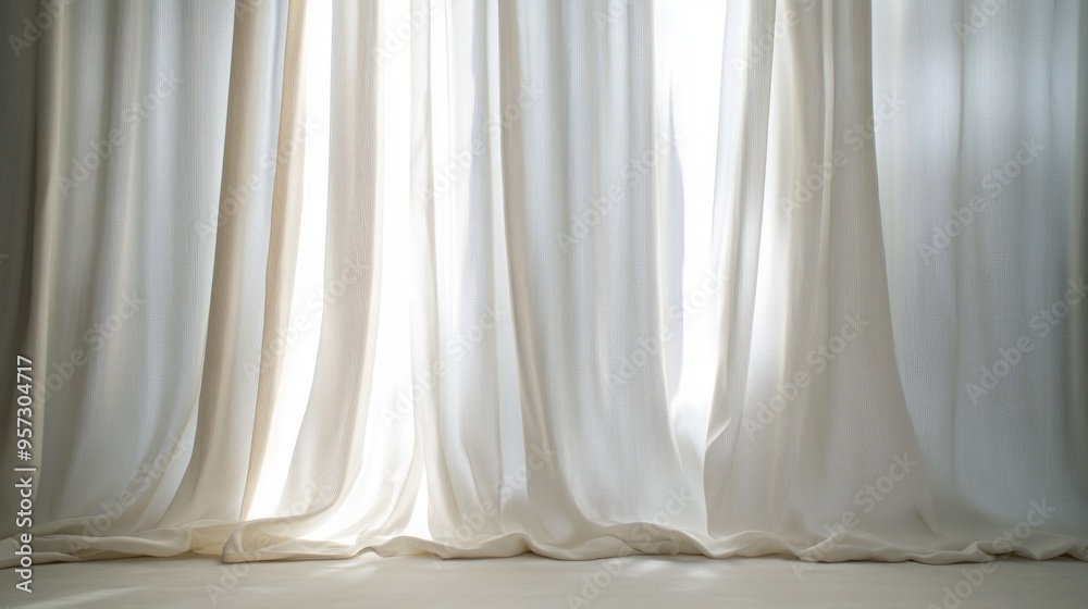 Elegant Sheer Curtains Bathed in Natural Light Elegant Sheer Curtains Bathed in Natural Light