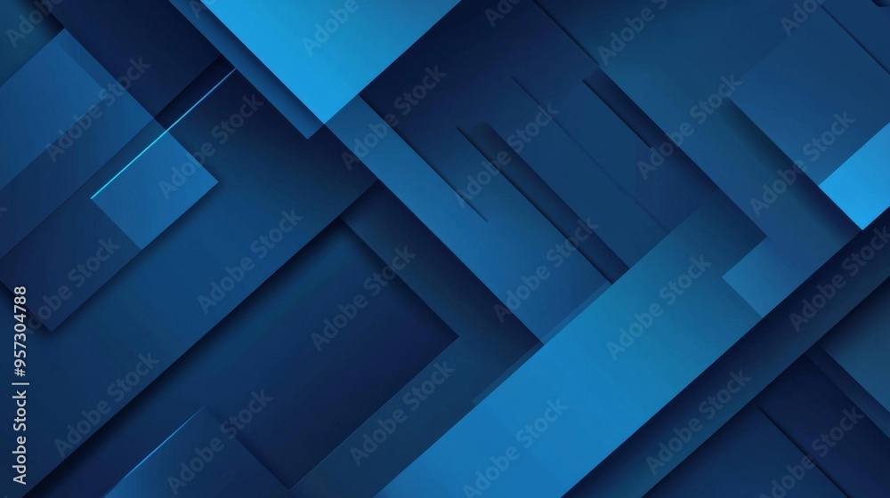 Abstract Blue Geometric Background Abstract Blue Geometric Background