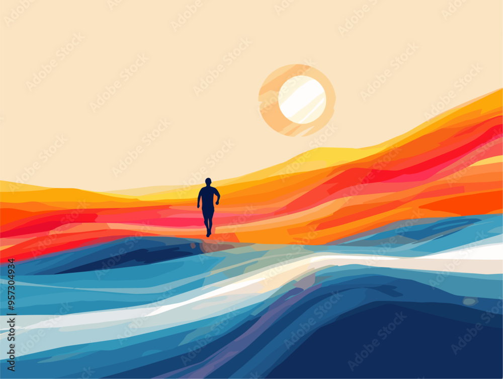 Embarking on the Journey: A Doodle Illustration of Pursuing Freedom and the Road Ahead Embarking on the Journey: A Doodle Illustration of Pursuing Freedom and the Road Ahead