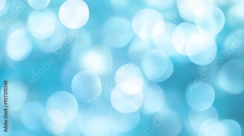 Soft Blue Bokeh Background