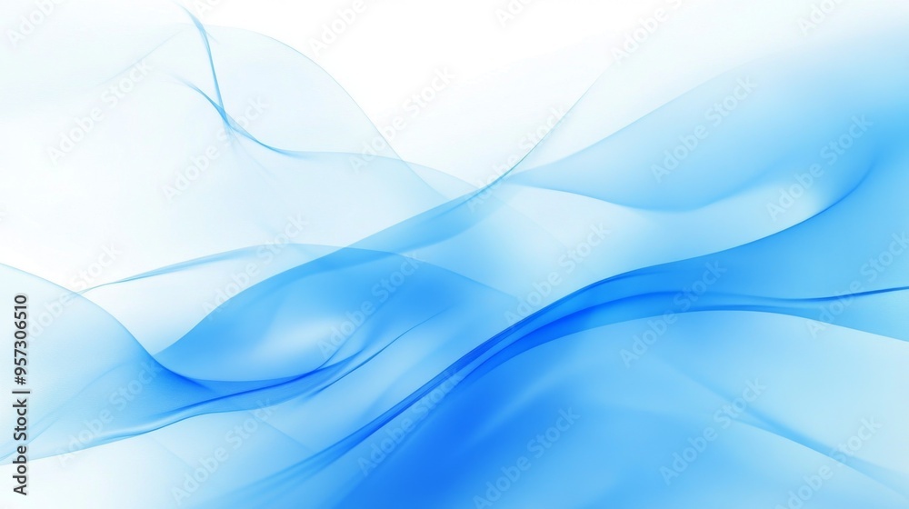 Obraz premium Ethereal Blue Waves