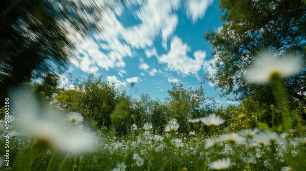 Fototapeta premium Vibrant Spring Meadow