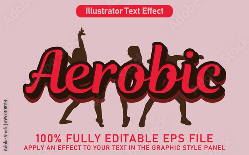 EDITABLE AEROBIC TEXT EFFECT