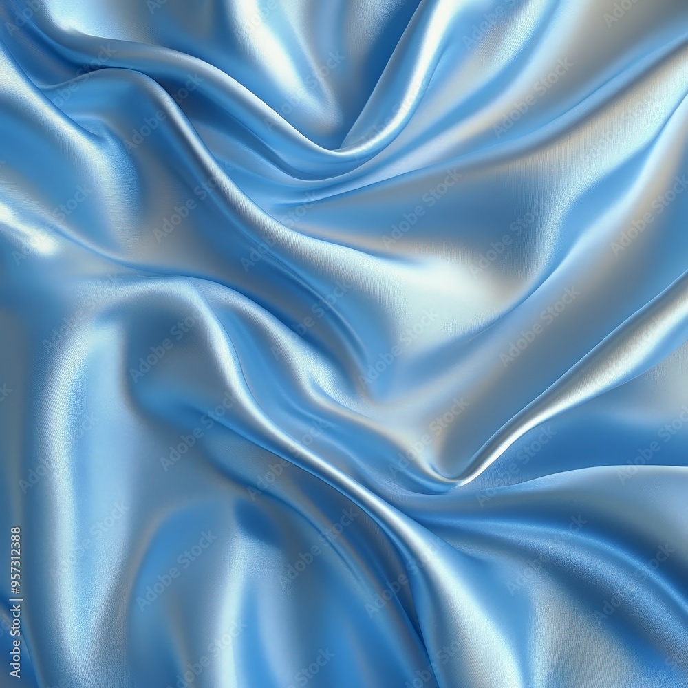 custom made wallpaper toronto digitalElegant Light Blue Satin Fabric with Luxurious Texture