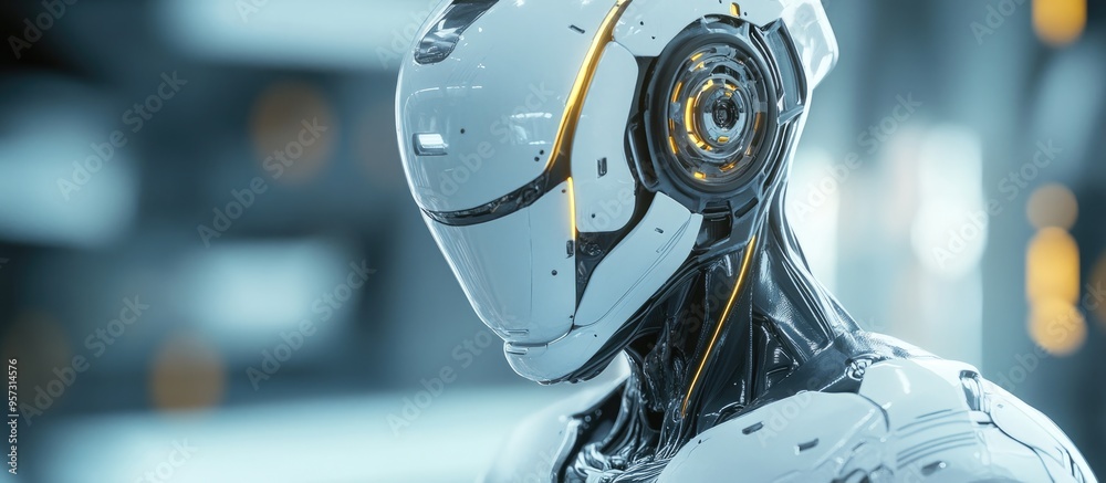 3D computer generated image depicting a robot 3D computer generated image depicting a robot
