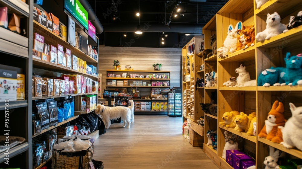 Fototapeta premium Cozy Pet Store Interior