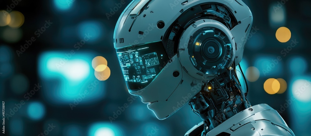 3D graphic representation of an AI chatbot