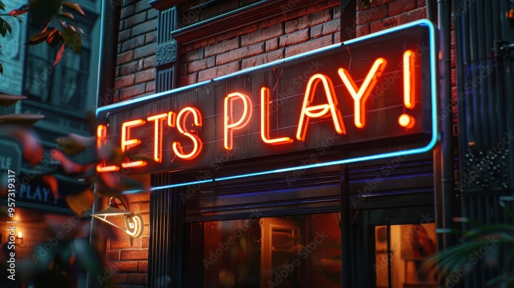 Neon sign that reads Neon sign that reads