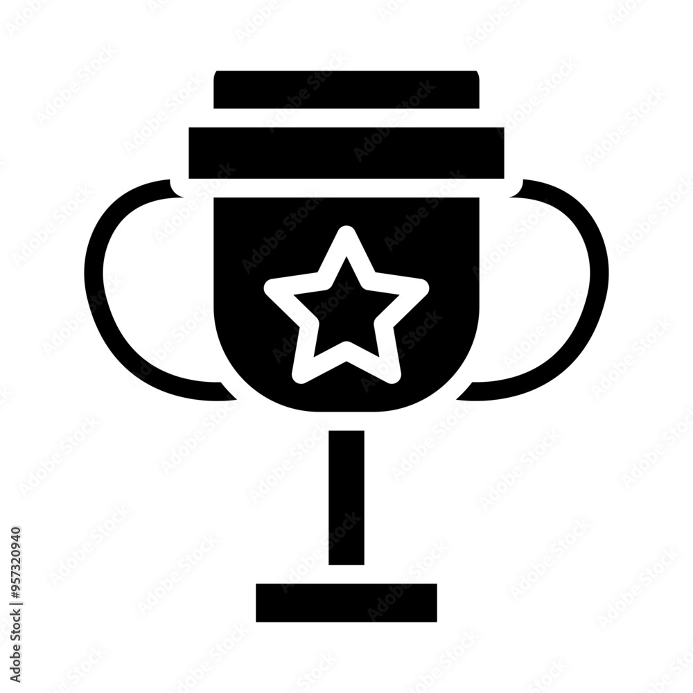 Illuminated Triumph Vector Glyph Icon Design Illuminated Triumph Vector Glyph Icon Design