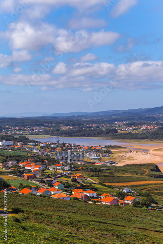 Valdoviño or A Frouxeira beach, a wide space where there is room for bathing, surfing, bodyboarding and long walks, La Coruña, Galicia photo