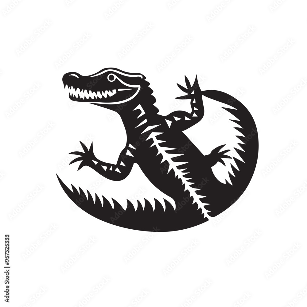 crocodile in cartoon, doodle style . Image for t-shirt, web, mobile apps and ui. Isolated 2d vector illustration in logo, icon, sketch style, Eps 10, black and white. AI Generative crocodile in cartoon, doodle style . Image for t-shirt, web, mobile apps and ui. Isolated 2d vector illustration in logo, icon, sketch style, Eps 10, black and white. AI Generative