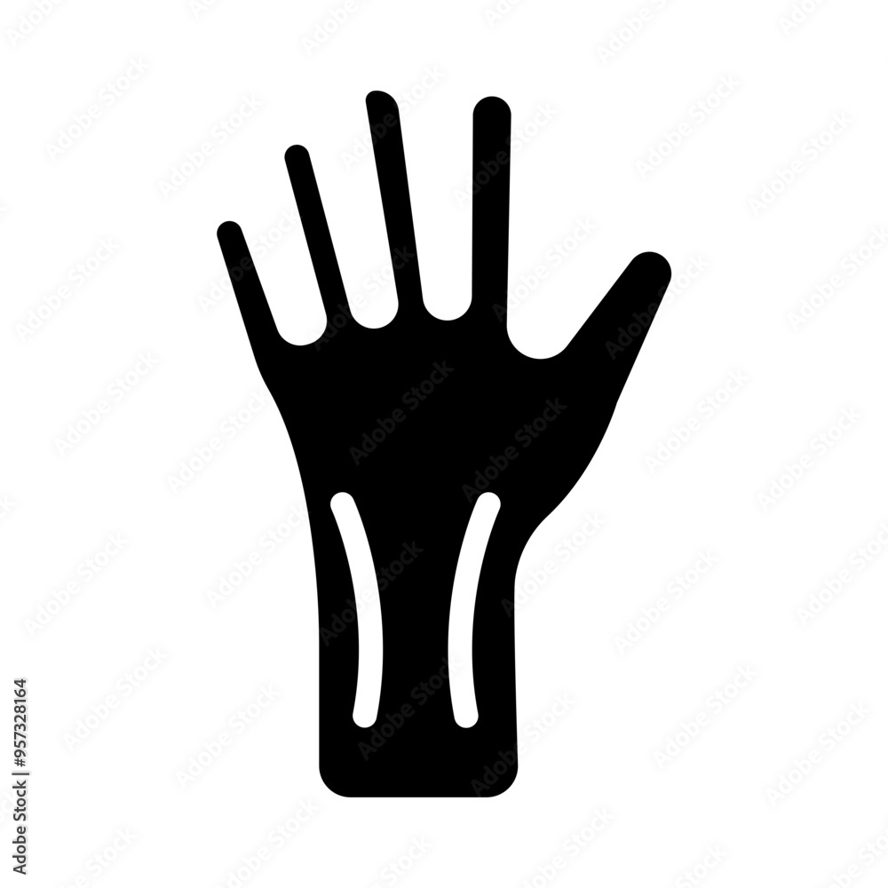 Obraz premium Wrists Vector Glyph Icon Design
