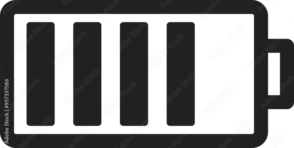 75% Charged Battery Icon - High-Resolution Vector Design for Battery Levels and Charging Status, Ideal for UI Elements, Power Indicators, and Digital Interfaces 75% Charged Battery Icon - High-Resolution Vector Design for Battery Levels and Charging Status, Ideal for UI Elements, Power Indicators, and Digital Interfaces