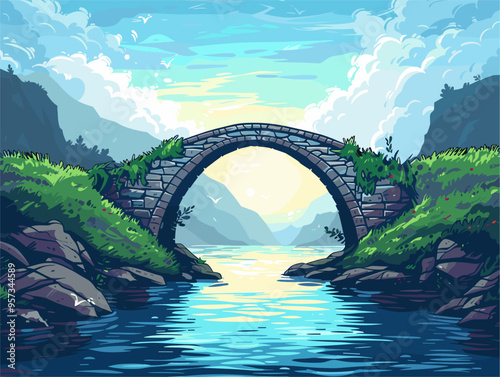 Boundless Horizon: A Bridge of Strength and Liberation