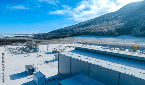 Station for measuring the volume of transported gas in the Balkans photo