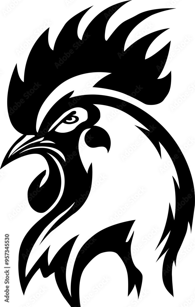 Obraz premium Charming chicken vector illustration for digital art, vector, cartoon, clipart, and line art designs.