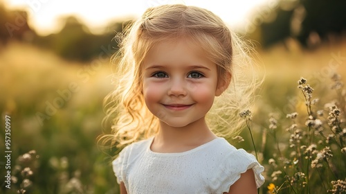 Beautiful bright smiling children's faces, children, parents, education, happiness