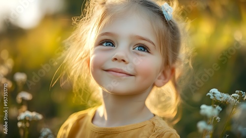 Beautiful bright smiling children's faces, children, parents, education, happiness