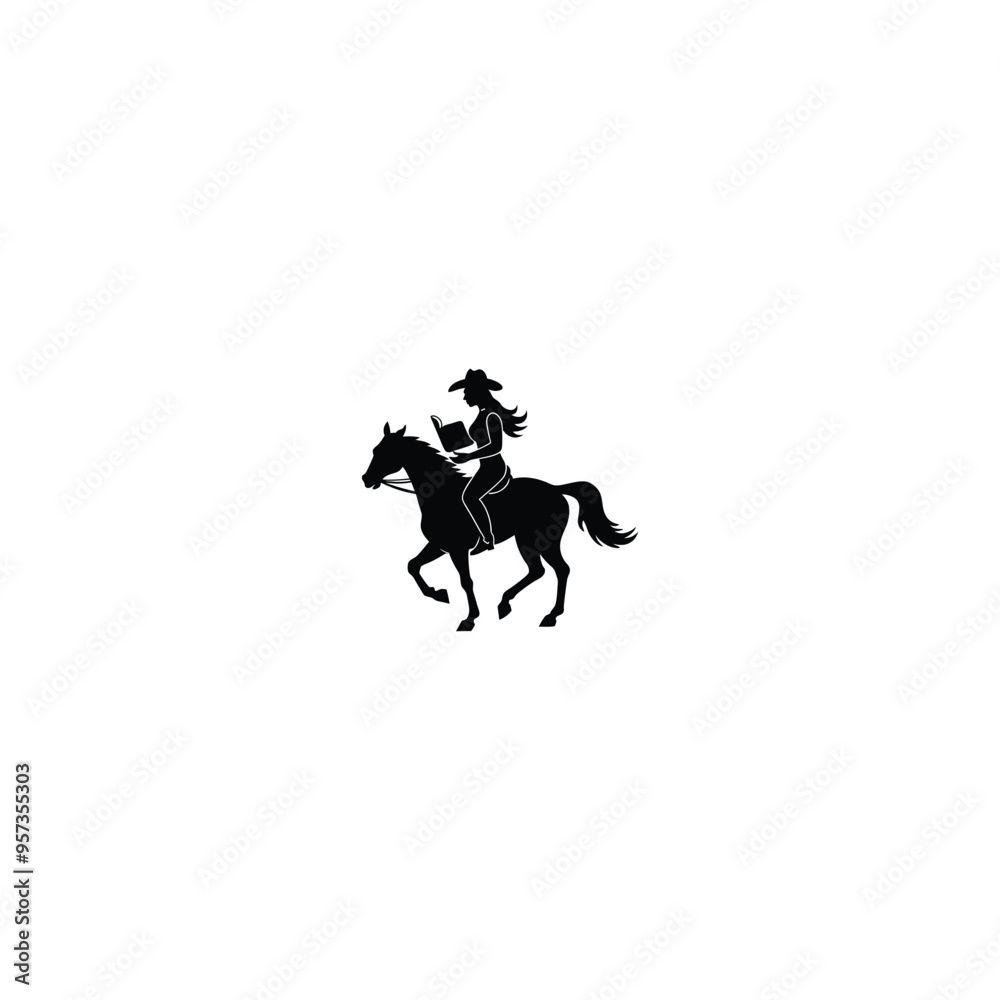 horse rider silhouette horse rider silhouette