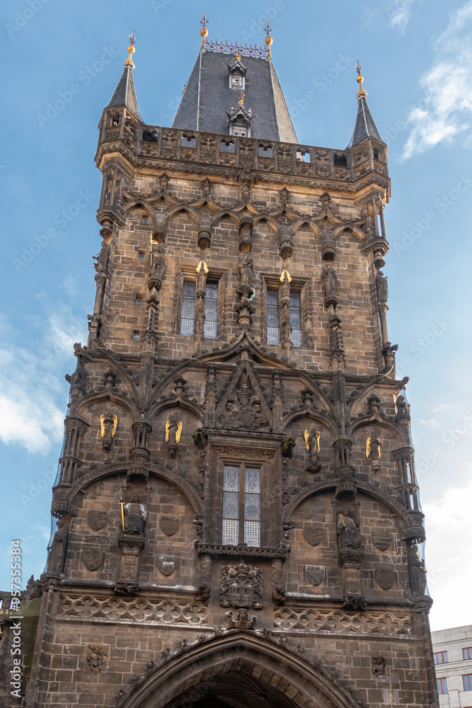 Fototapeta premium A late Gothic building and one of the symbols of Prague. It was created in 1475 for representation purposes, it was completed at the end of the 19th century, in a pseudo-Gothic purist style.