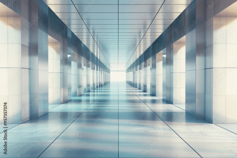Abstract blurred building hallway pathway for success banner background. Abstract blurred building hallway pathway for success banner background.