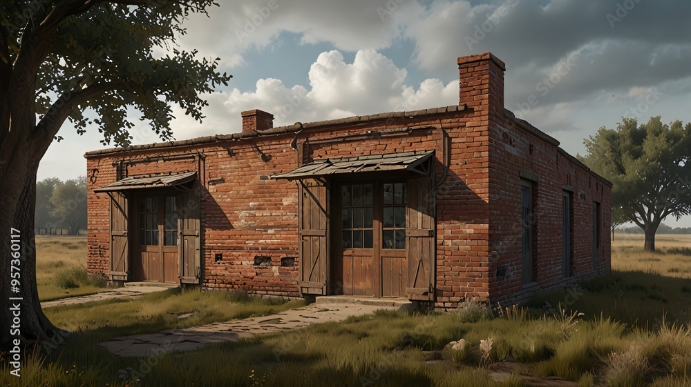 abandoned house in the mountains , AI Generated. abandoned house in the mountains , AI Generated.