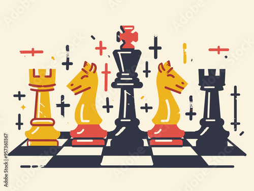 Bold and Strategic Masterpiece: A Chessboard's Story of Strategy, Anticipation, and Victory