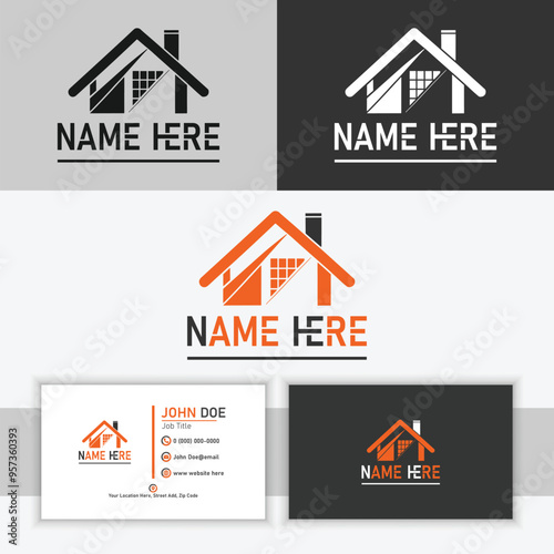Modern Real Estate Logo Design for Property and Home Services