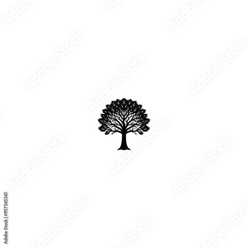 silhouette of a tree