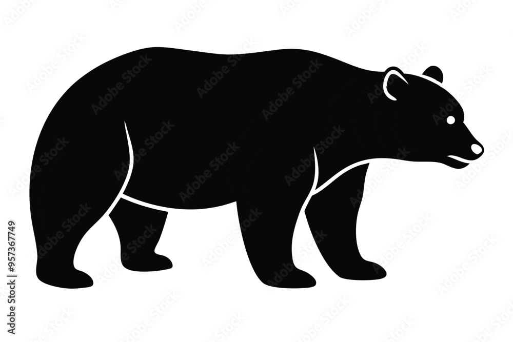 Bear vector silhouetteobe Illustrator Artwork Bear vector silhouetteobe Illustrator Artwork
