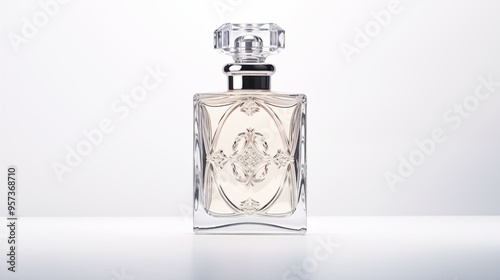 perfume bottle mockup on isolated background