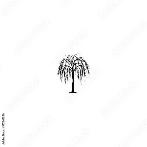 silhouette of a tree