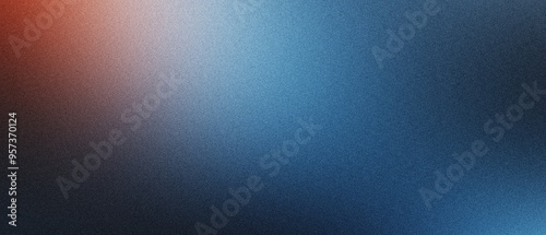 Wallpaper Mural Unique blue gradient background with subtle red accents and a fine noise texture. This abstract design is ideal for modern digital banners and backdrops. Torontodigital.ca