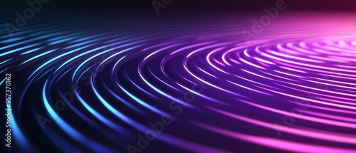 A purple and blue wave with a purple and blue background