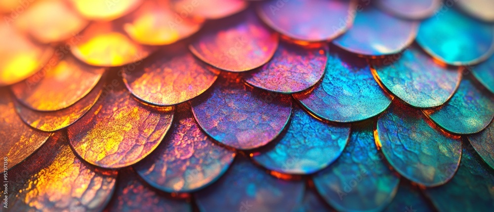 custom made wallpaper toronto digitalA colorful, multi-colored, and textured design of a dragon's scales