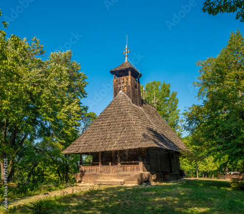 Wooden church from Turea (18th century), Herăstrău Park, Bucharest, Romania