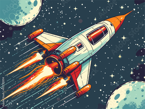 Interstellar Voyagers: A Minimalist Cosmic Odyssey