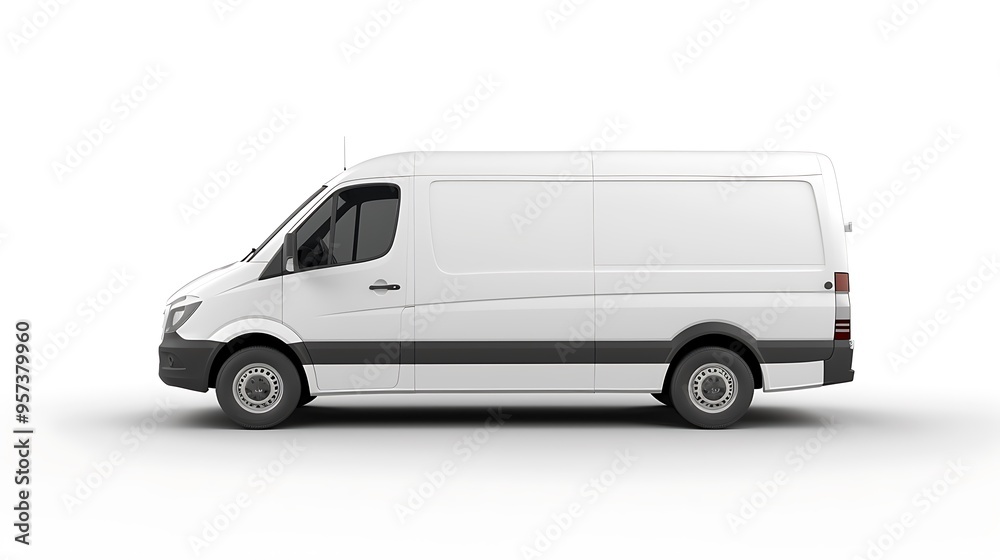 delivery van isolated on white delivery van isolated on white